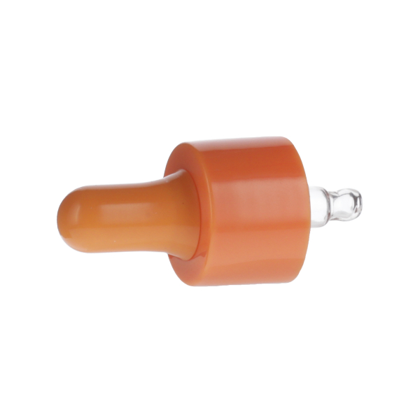 5ML ORANGE SPRAY GLASS 20-410 ORANGE SILICON BULB PP COLLAR 36MM X 7MM GLASS PIPETTE 2MM ORIFICE-detail image