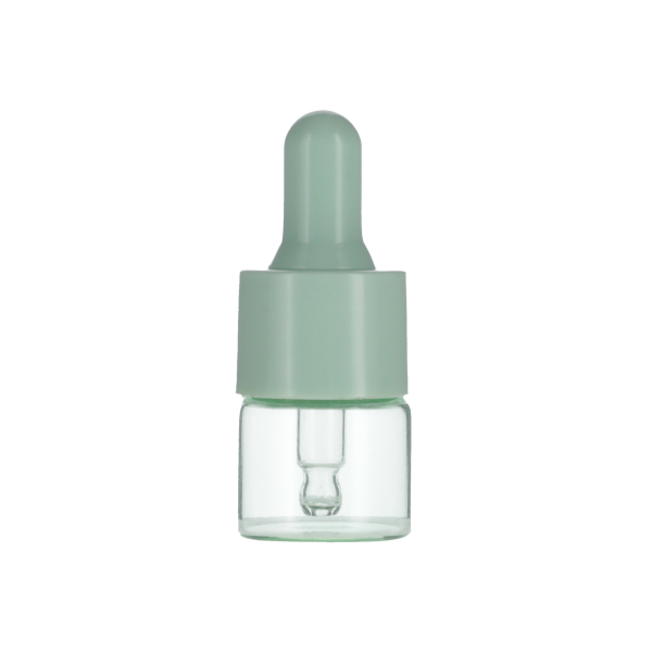 5ML SEAFOAM GREEN SPRAY GLASS 20-410 SEAFOAM GREEN SILICON BULB PP COLLAR 36MM X 7MM GLASS PIPETTE 2MM ORIFICE-detail image