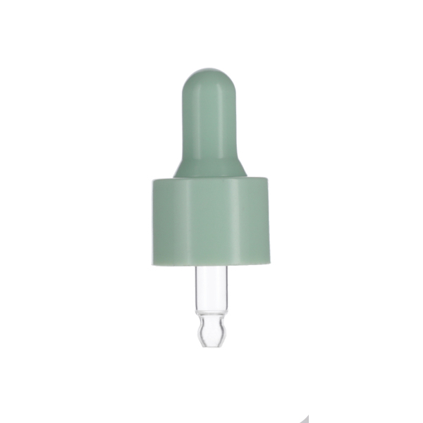 5ML SEAFOAM GREEN SPRAY GLASS 20-410 SEAFOAM GREEN SILICON BULB PP COLLAR 36MM X 7MM GLASS PIPETTE 2MM ORIFICE-detail image