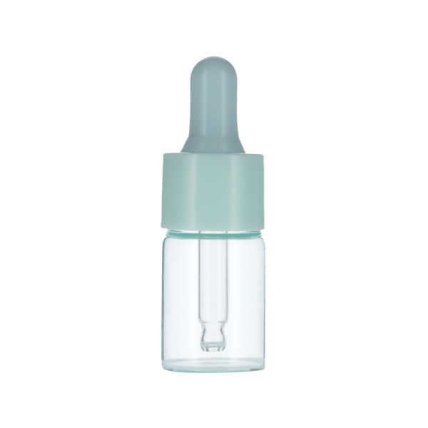 10ML CYAN SPRAY GLASS 20-410 CYAN SILICON BULB PP COLLAR 48MM X 7MM GLASS PIPETTE 2MM ORIFICE-detail image