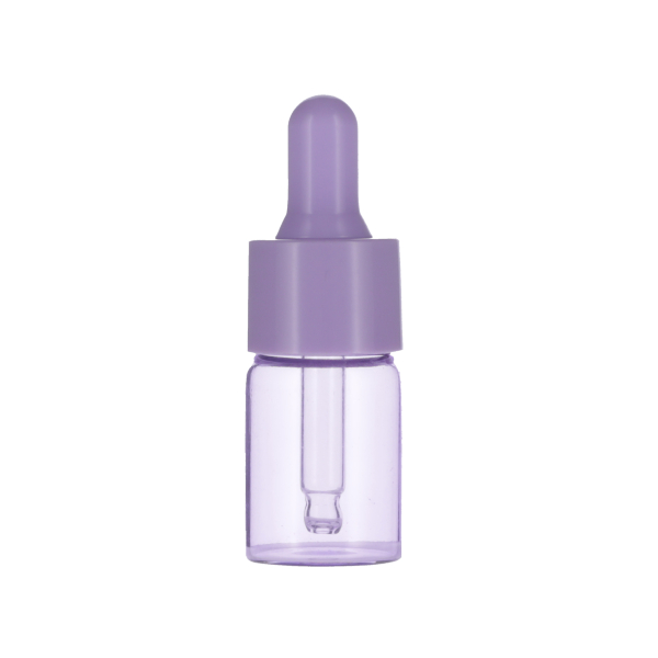 10ML PURPLE SPRAY GLASS 20-410 PURPLE SILICON BULB PP COLLAR 48MM X 7MM GLASS PIPETTE 2MM ORIFICE-detail image