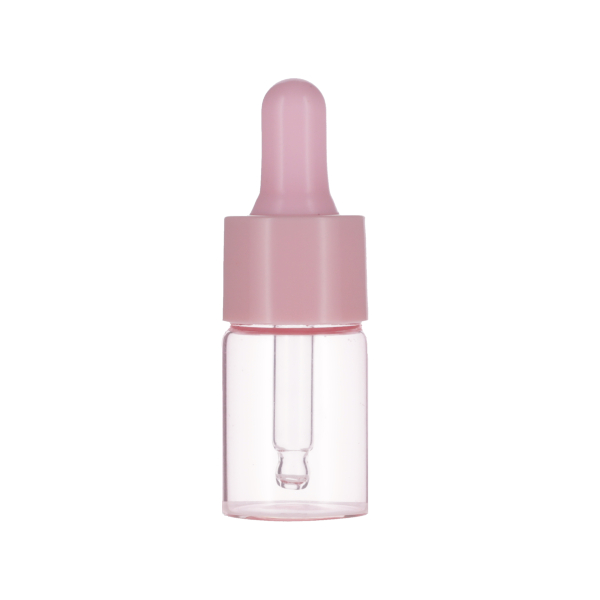 10ML PINK SPRAY GLASS 20-410 PINK SILICON BULB PP COLLAR 48MM X 7MM GLASS PIPETTE 2MM ORIFICE-detail image