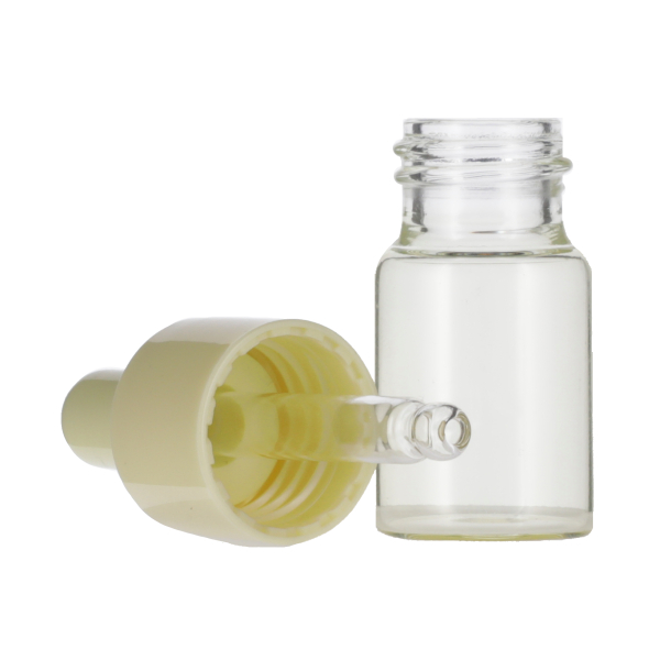 10ML YELLOW SPRAY GLASS 20-410 YELLOW SILICON BULB PP COLLAR 48MM X 7MM GLASS PIPETTE 2MM ORIFICE-detail image