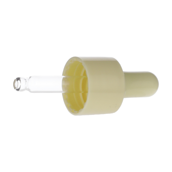 10ML YELLOW SPRAY GLASS 20-410 YELLOW SILICON BULB PP COLLAR 48MM X 7MM GLASS PIPETTE 2MM ORIFICE-detail image