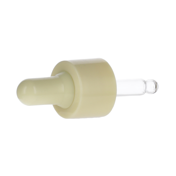 10ML YELLOW SPRAY GLASS 20-410 YELLOW SILICON BULB PP COLLAR 48MM X 7MM GLASS PIPETTE 2MM ORIFICE-detail image