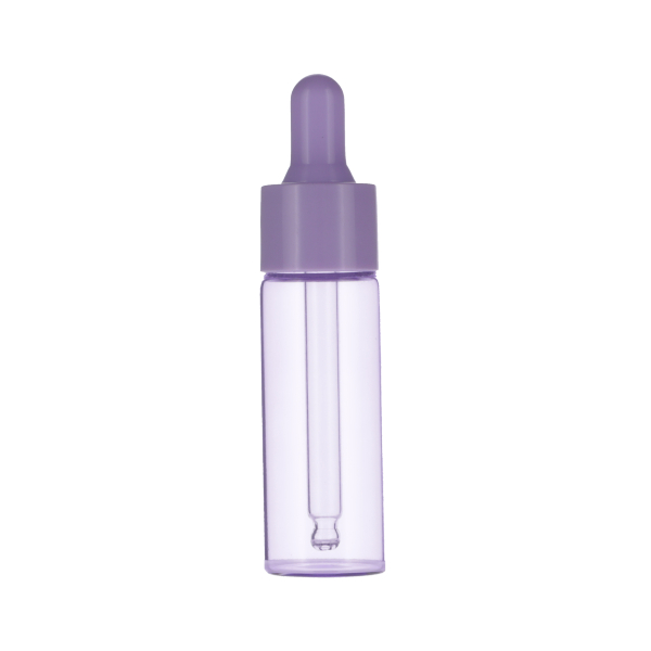 20ML PURPLE SPRAY GLASS BOTTLE WITH 20-410 PURPLE SILICON BULB PP COLLAR 75MM X 7MM GLASS PIPETTE 2MM ORIFICE-detail image