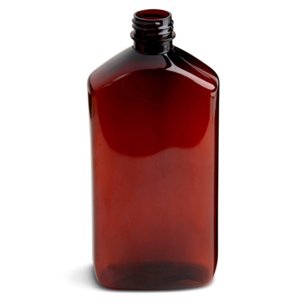 12OZ AMBER PET DRUG OVAL WITH 24-410 NECK FINISH