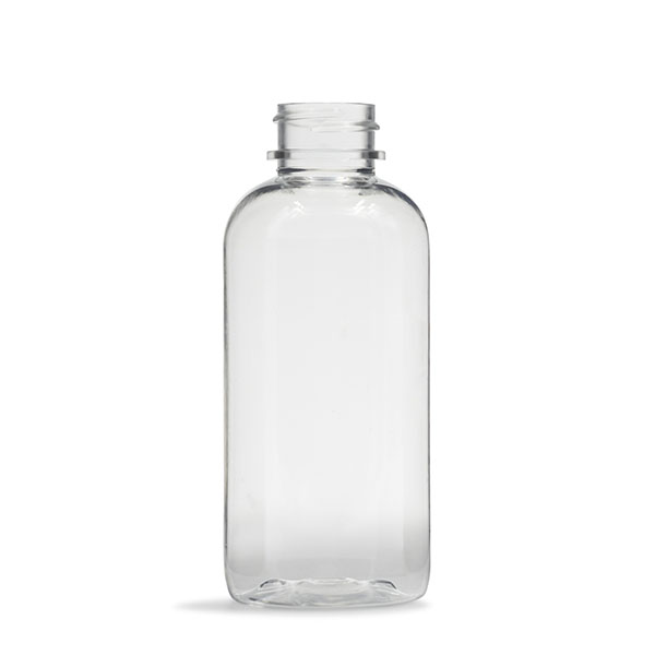 4OZ CLEAR TRADITIONAL BOSTON ROUND PET - 24-400 NECK