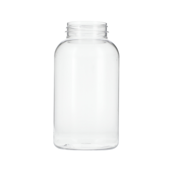 625CC CLEAR PET PACKER BOTTLE ROUND WITH 53-400 NECK FINISH