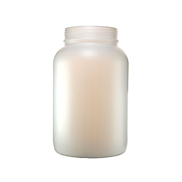 1GALLON NATURAL HDPE WIDE MOUTH JAR ROUND - 110-400 NECK-detail image