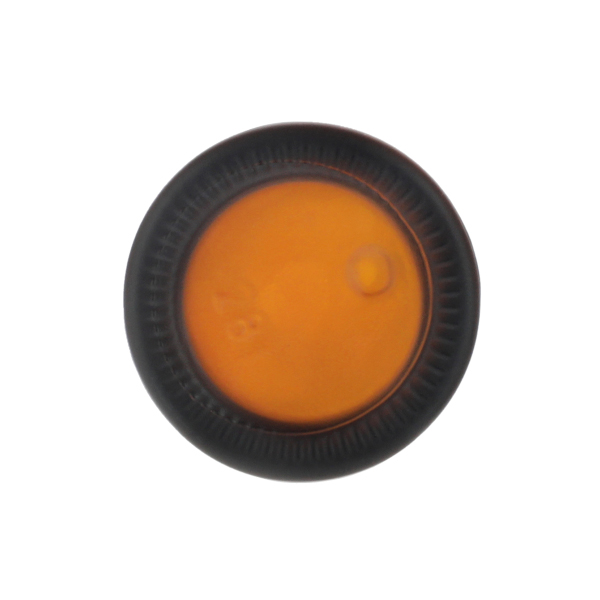 30ML AMBER FROSTED GLASS CYLINDER 20-410 NECK FINISH-detail image