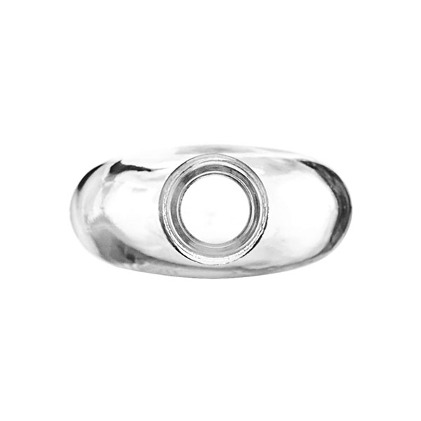 100ML FLINT GLASS OVAL WITH 22-400 NECK FINISH-detail image