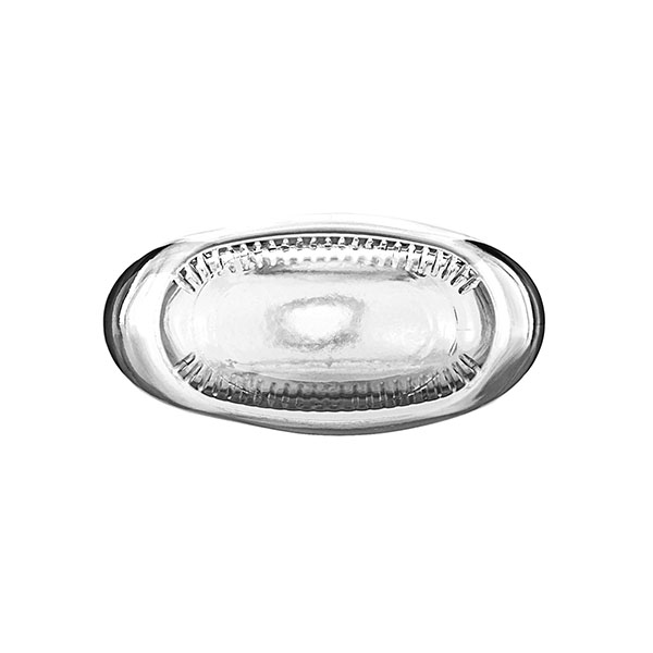250ML FLINT GLASS OVAL WITH 22-400 NECK FINISH-detail image