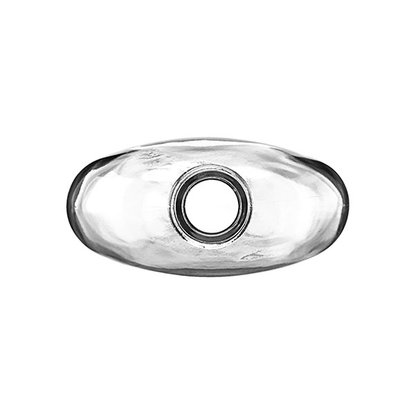 250ML FLINT GLASS OVAL WITH 22-400 NECK FINISH-detail image