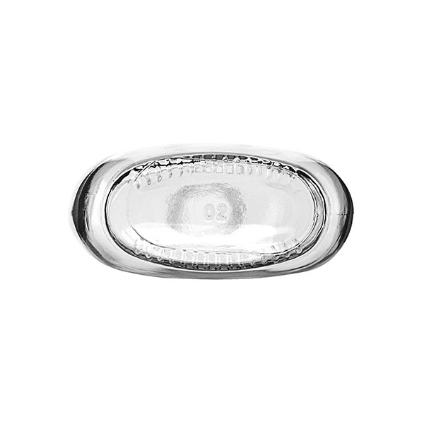 350ML FLINT GLASS OVAL WITH 22-400 NECK FINISH-detail image