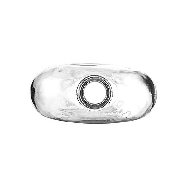 350ML FLINT GLASS OVAL WITH 22-400 NECK FINISH-detail image