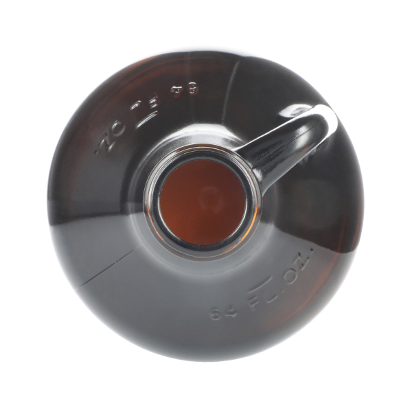64OZ AMBER GLASS GROWLER BOTTLE WITH 38-405 NECK FINISH-detail image