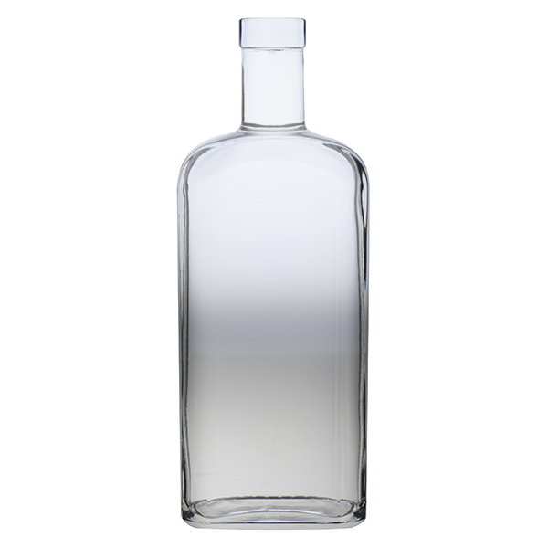 750ML FLINT GLASS KANSAS CITY BAR TOP OBLONG WITH 21.5MM NECK DIAMETER-detail image