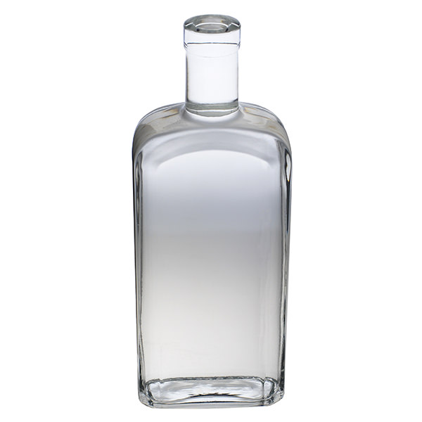 750ML FLINT GLASS KANSAS CITY BAR TOP OBLONG WITH 21.5MM NECK DIAMETER