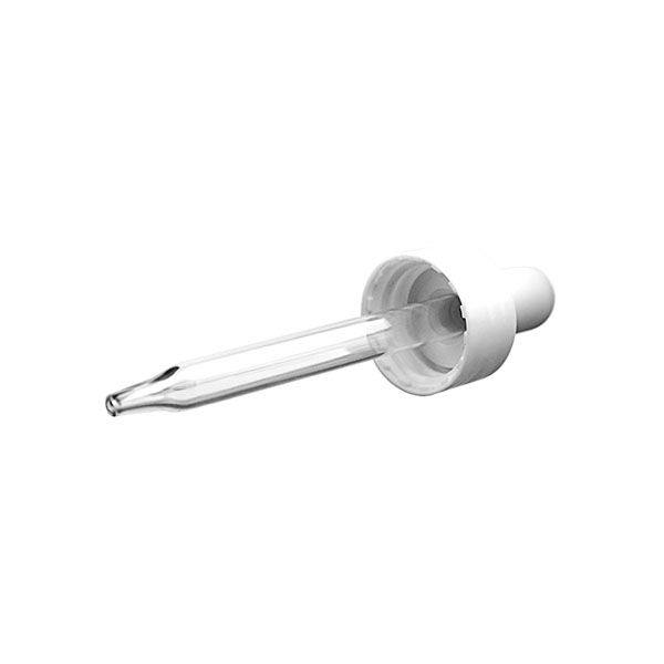 20-400 WHITE SMOOTH SIDE PP COLLAR WHITE NBR BULB WITH 7X76MM GLASS PIPETTE-detail image