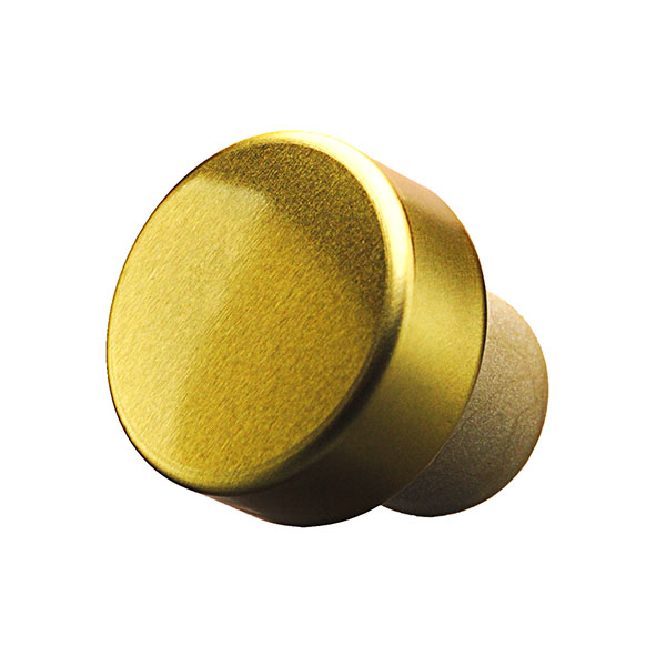 22.5MM SYNTHETIC SHANK GOLD ALUMINUM STAR CAP 33x14 BAR TOP
