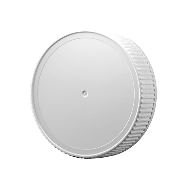 70MM WHITE RIB SIDE / MATTE TOP PP CLOSURE WITH  HS LINER