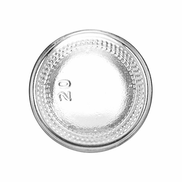 1.25OZ FLINT GLASS CREAM ROUND WITH 38-400 NECK FINISH-detail image