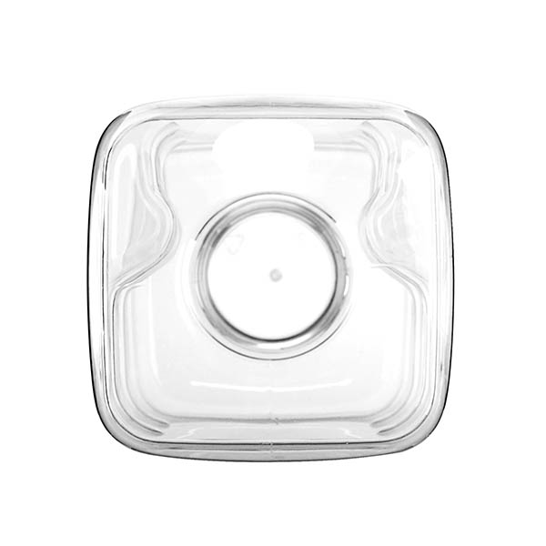 64OZ CLEAR PET PINCH GRIP BEVERAGE BOTTLE SQUARE WITH 38-DBJ NECK FINISH-detail image