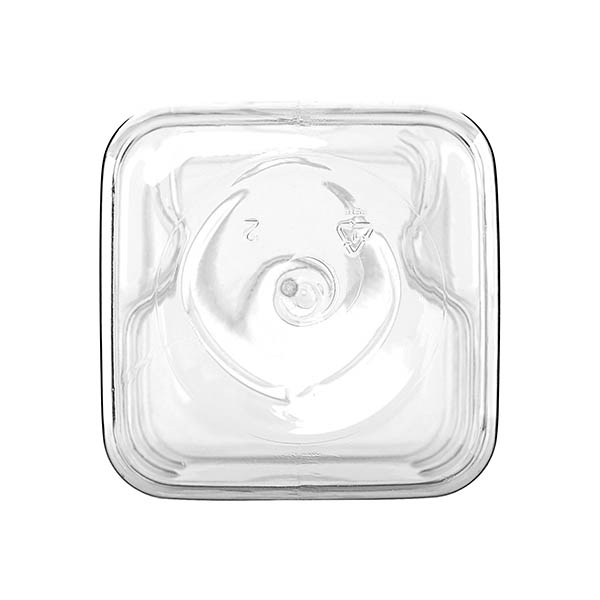 64OZ CLEAR PET PINCH GRIP BEVERAGE BOTTLE SQUARE WITH 38-DBJ NECK FINISH-detail image