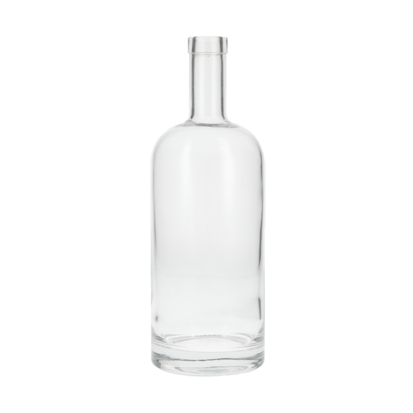 N1012906 : 750ML SUPER FLINT GLASS TALL NORDIC SPIRITS BAR TOP ROUND WITH 18.5MM NECK
