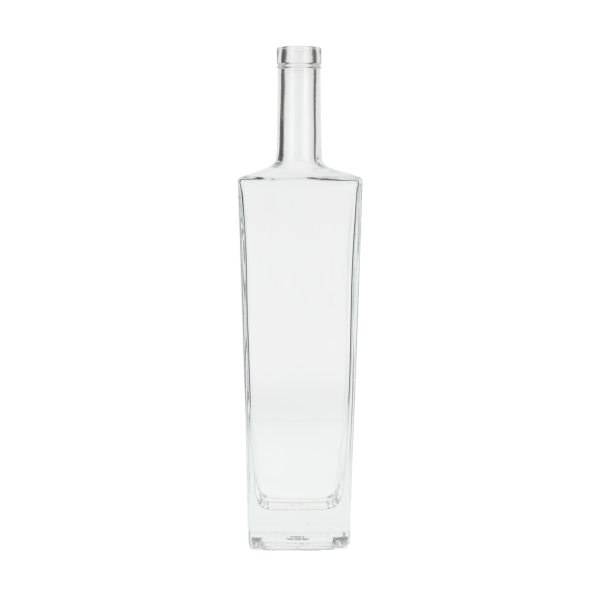 750ML SUPER FLINT GLASS BROADWAY SPIRITS BAR TOP RECTANGULAR WITH 18.3MM NECK-detail image
