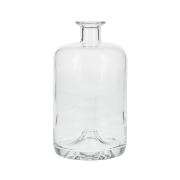 750ML SUPER FLINT GLASS CASK SPIRITS BAR TOP ROUND WITH 18.5MM NECK-detail image