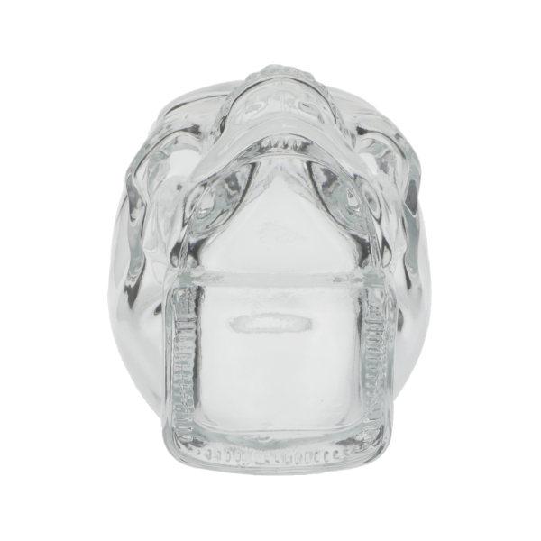 750ML SUPER FLINT GLASS SKULL SPIRITS BAR TOP OBLONG WITH 21.5MM NECK-detail image