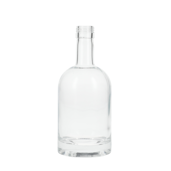 375ML SUPER FLINT GLASS NORDIC SPIRITS ROUND WITH 28MM ROPP-detail image