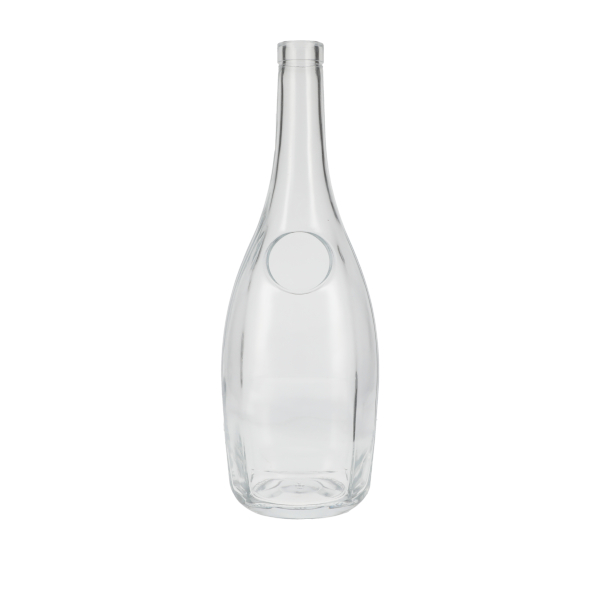 1500ML SUPER FLINT GLASS MEDALLION LABEL PANEL BAR TOP HEXAGON WITH 22.1MM NECK-detail image