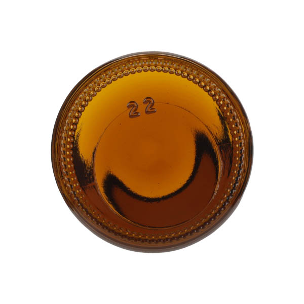 500CC AMBER GLASS WIDE MOUTH ROUND  WITH 53-400 NECK FINISH-detail image