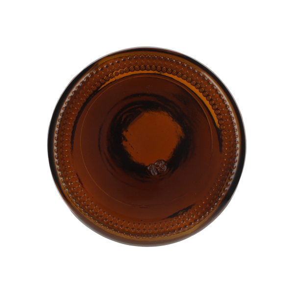 32OZ AMBER GLASS BOSTON ROUND - 33-400 NECK-detail image