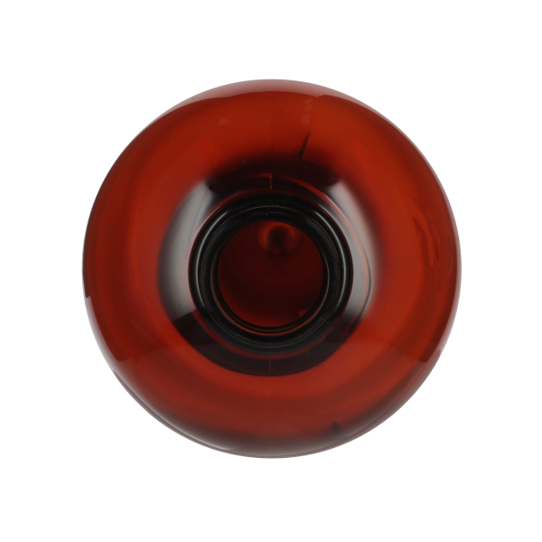 1 LITER AMBER COSMO ROUND PLASTIC BOTTLE - 28-410 NECK-detail image