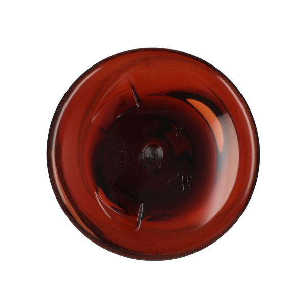 1 LITER AMBER COSMO ROUND PLASTIC BOTTLE - 28-410 NECK-detail image