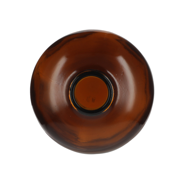 32OZ AMBER GLASS BOSTON ROUND - 33-400 NECK-detail image