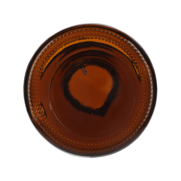 32OZ AMBER GLASS  BOSTON ROUND  WITH 33-400 NECK FINISH-detail image