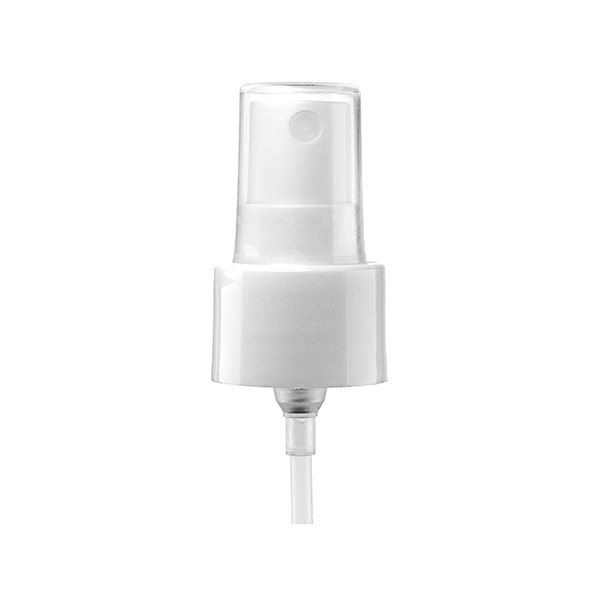 24-410 WHITE SMOOTH SIDE FINE MIST SPRAYER CLEAR PP DUST COVER WITH 6IN DIP TUBE LENGTH