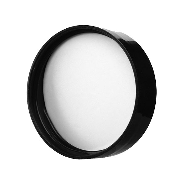 38-400 BLACK SMOOTH SIDE / SMOOTH TOP PP  CAP WITH P22 LINER-detail image
