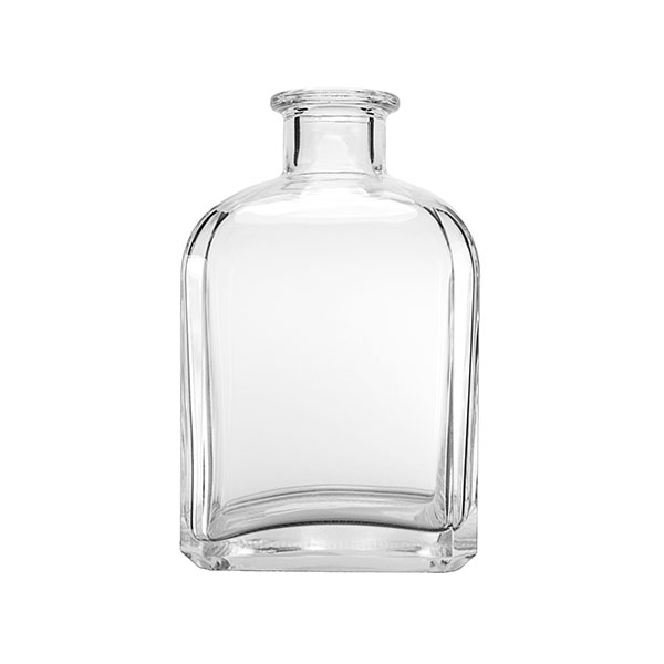 750ML FLINT PARMA SQUARE BASE SPIRIT GLASS BOTTLE WITH 23MM NECK