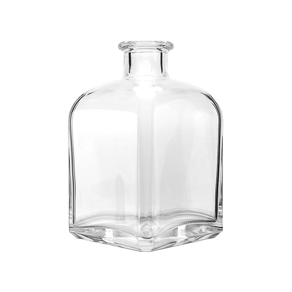 750ML FLINT PARMA SQUARE BASE SPIRIT GLASS BOTTLE WITH 23MM NECK-detail image