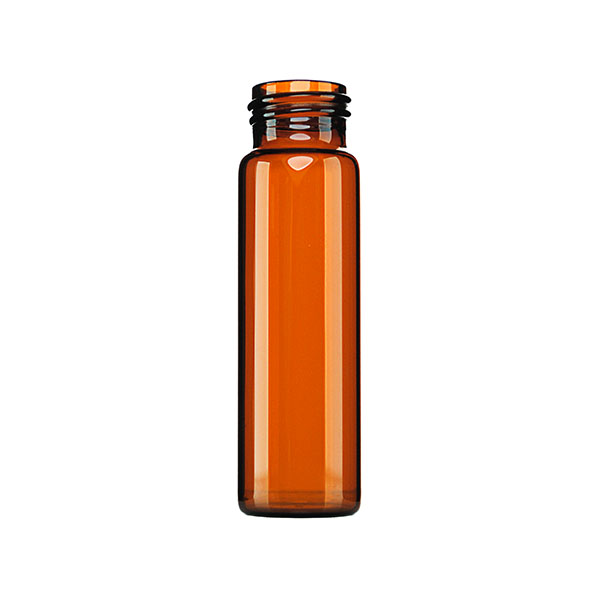 40ML AMBER GLASS VIAL ROUND WITH 24-400 NECK FINISH
