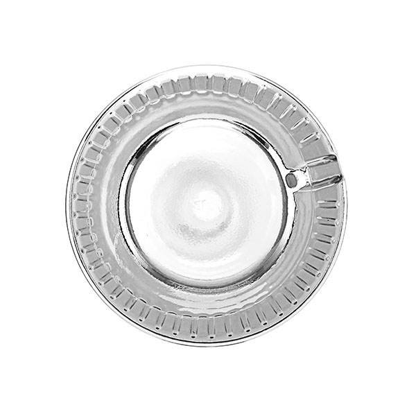 375ML FLINT GLASS JERSEY BAR TOP SPIRITS BOTTLE ROUND WITH 18.5-CORK NECK FINISH-detail image