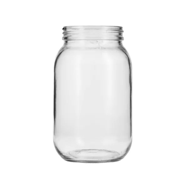 16OZ FLINT GLASS ECONOMY WIDE MOUTH JAR  ROUND WITH 63-400 NECK FINISH-detail image