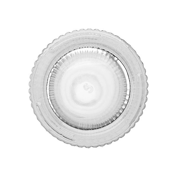 120ML FLINT GLASS FLUTED LABEL PANEL CYLINDER WITH 20-410 NECK FINISH-detail image