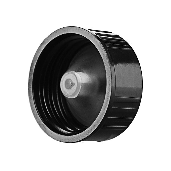 24-400 BLACK RIB SIDE PHENOLIC CLOSURE WITH LDPE CONE LINER-detail image